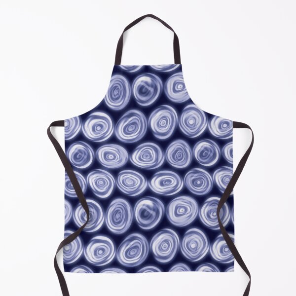 Item preview, Large Blue Squiggly Swirly Spiral Circles designed and sold by James-Cole.