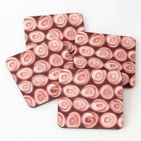 Item preview, Large Bright Red Squiggly Swirly Spiral Circles designed and sold by James-Cole.