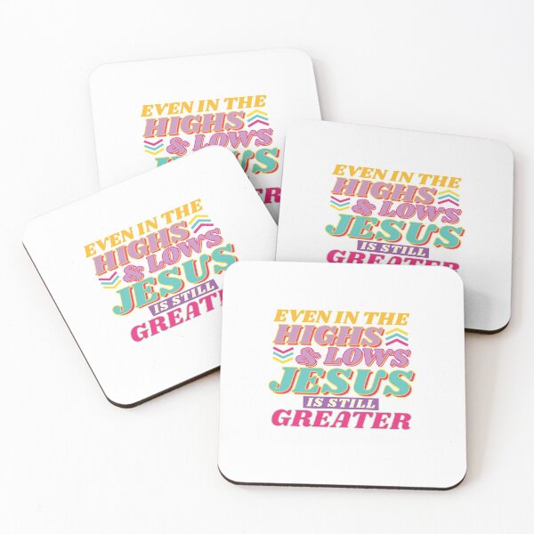 Item preview, High Low Jesus Christ is Greater Quote designed and sold by garmentoffaith.