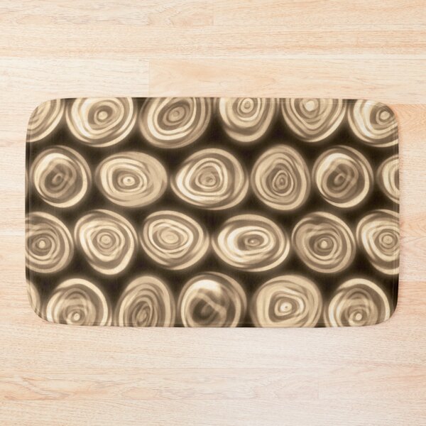Item preview, Large Bronze Gold Squiggly Swirly Spiral Circles designed and sold by James-Cole.