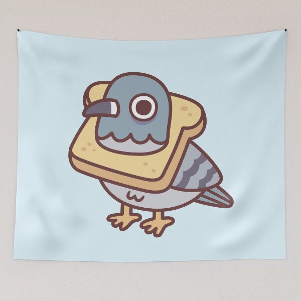 Item preview, Cute Pigeon With Bread Necklace Funny designed and sold by rustydoodle.