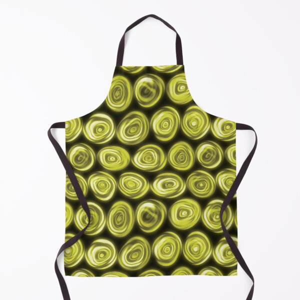 Item preview, Large Golden Yellow Squiggly Swirly Spiral Circles designed and sold by James-Cole.