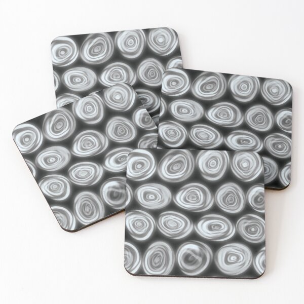 Item preview, Large Grey Squiggly Swirly Spiral Circles designed and sold by James-Cole.