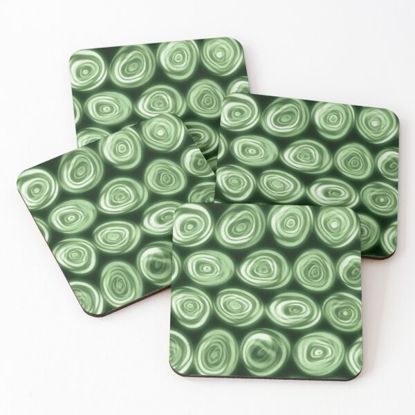 Item preview, Large Minty Green Squiggly Swirly Spiral Circles designed and sold by James-Cole.
