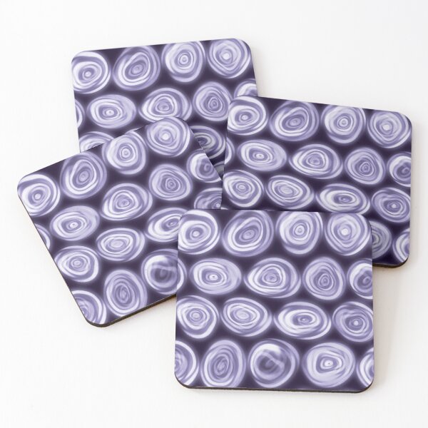 Item preview, Large Purple Lavender Lilac Squiggly Swirly Spiral Circles designed and sold by James-Cole.