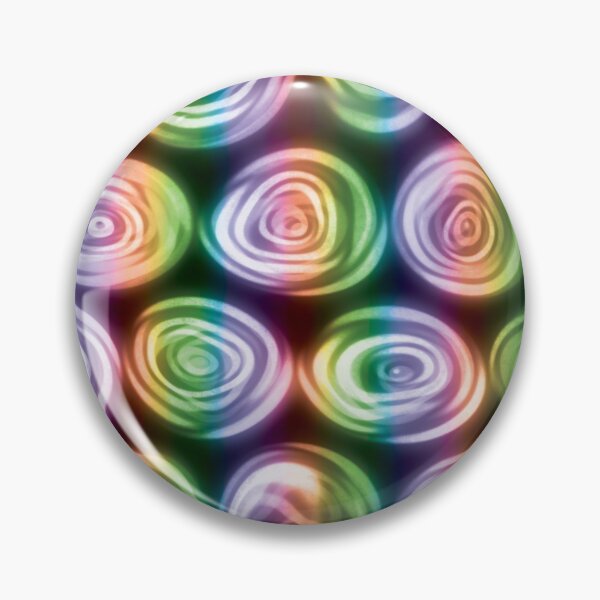 Item preview, Large Rainbow Stripes Squiggly Swirly Spiral Circles designed and sold by James-Cole.