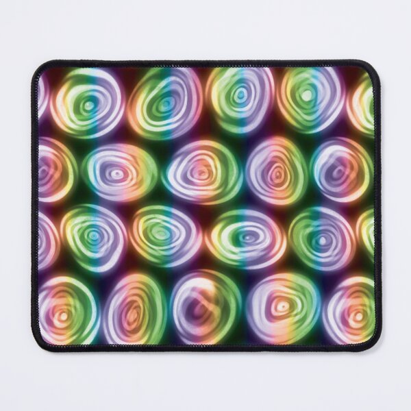 Item preview, Large Rainbow Stripes Squiggly Swirly Spiral Circles designed and sold by James-Cole.