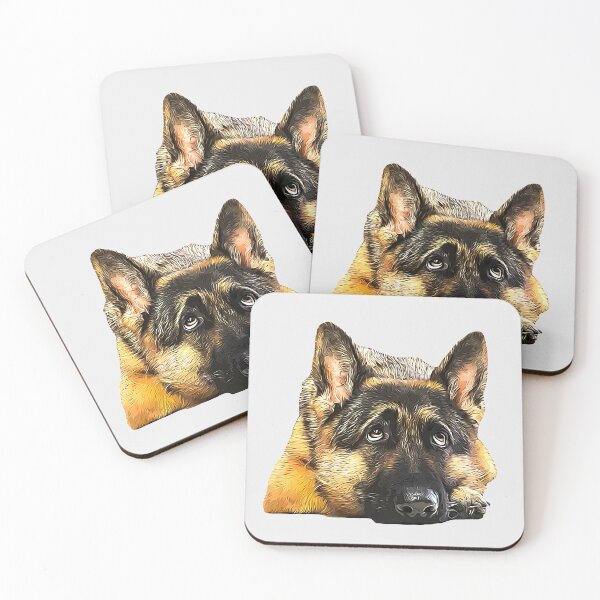 Item preview, German Shepherd Looking Up designed and sold by ElegantCat.