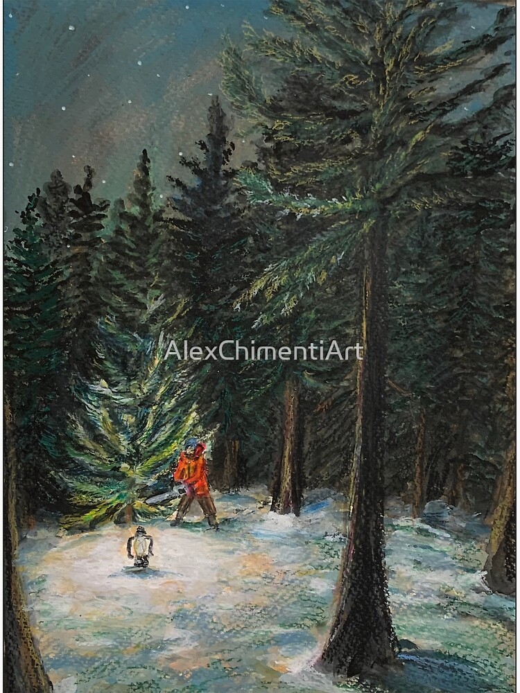 Discover Choosing The Christmas Tree Canvas