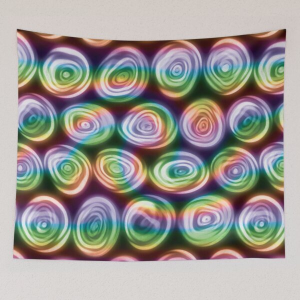 Item preview, Large Rainbow Swirl Squiggly Swirly Spiral Circles designed and sold by James-Cole.