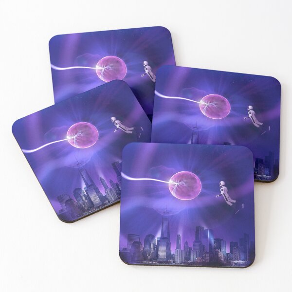 Item preview, Neon city night designed and sold by backfromspace.