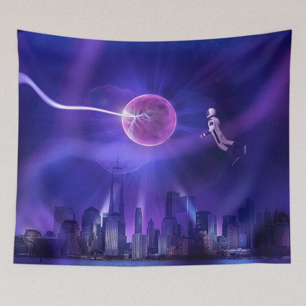 Item preview, Neon city night designed and sold by backfromspace.