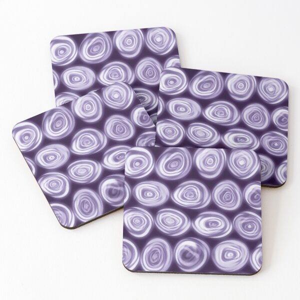 Item preview, Large Violet Purple Squiggly Swirly Spiral Circles designed and sold by James-Cole.