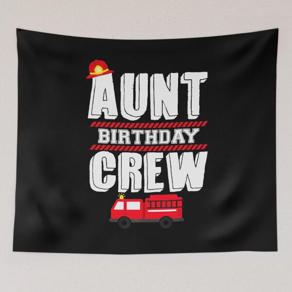 Item preview, Proud Job Aunt Birthday Crew Fire Truck Fireman Hosting Party designed and sold by LKTankdesign.