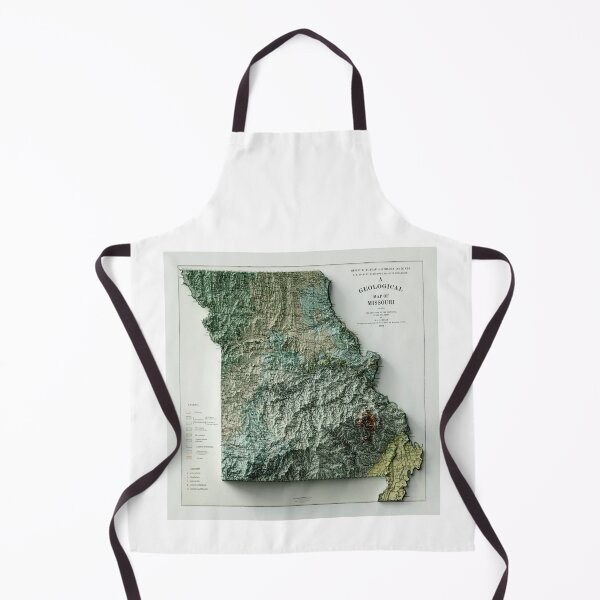 Item preview, 1904 Missouri Relief Map 3D digitally-rendered designed and sold by ThinkAboutMaps.