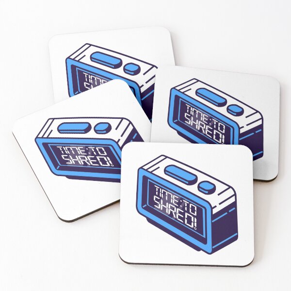 Item preview, Time To Shred MTB Alarm Clock designed and sold by introversation.