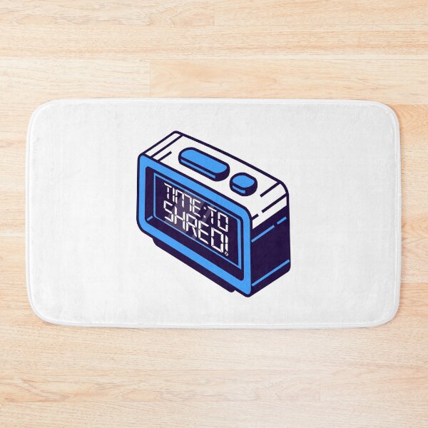 Item preview, Time To Shred MTB Alarm Clock designed and sold by introversation.