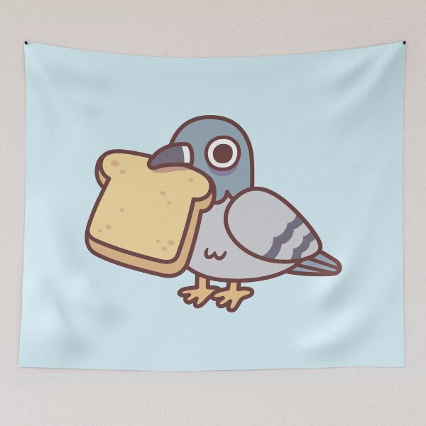 Item preview, Cute Pigeon With Bread designed and sold by rustydoodle.