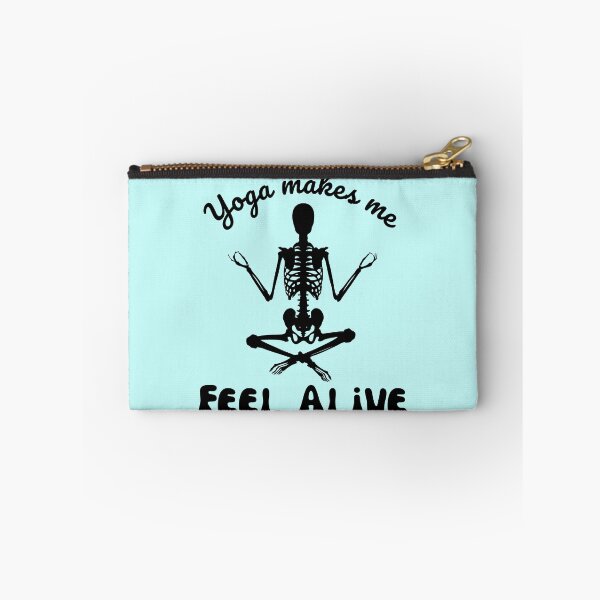 Item preview, Yoga makes me feel alive | Funny yoga skeleton designed and sold by BlkBearyDesigns.