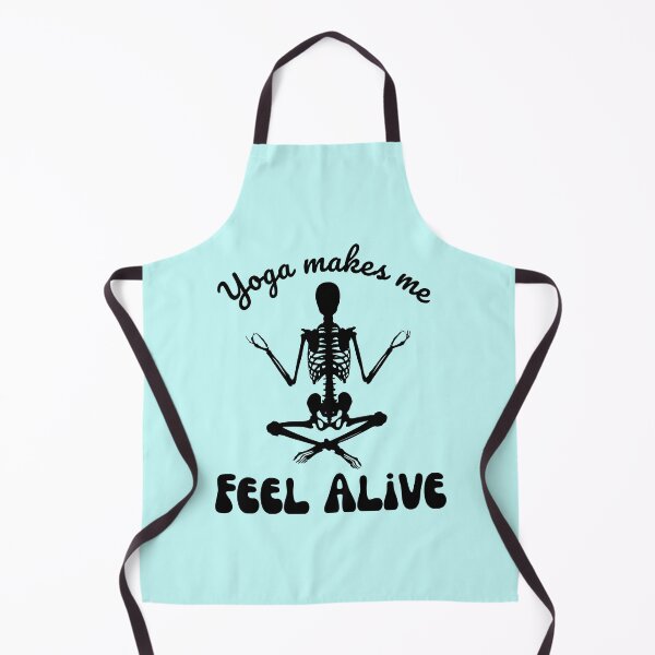 Item preview, Yoga makes me feel alive | Funny yoga skeleton designed and sold by BlkBearyDesigns.