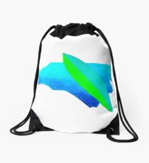 Carolina surfboard Drawstring Bag