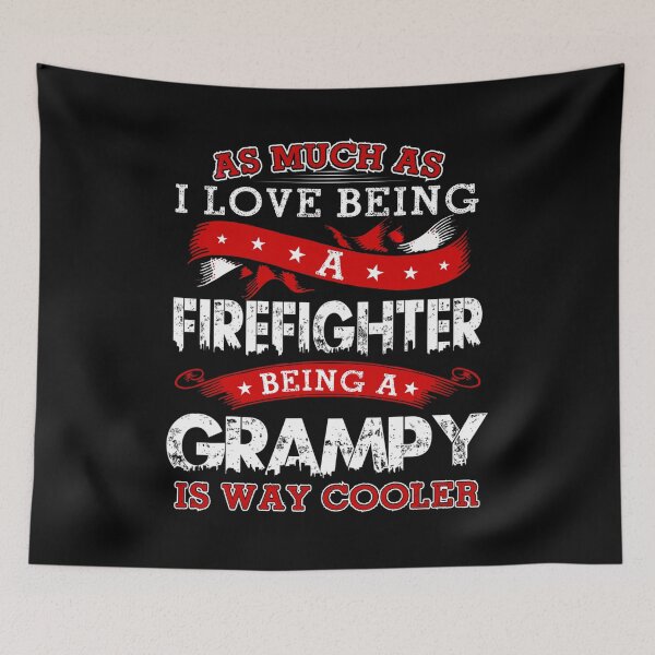 Item preview, Proud Job Being Grampy Is Way Cooler Being Firefighter Family designed and sold by LKTankdesign.