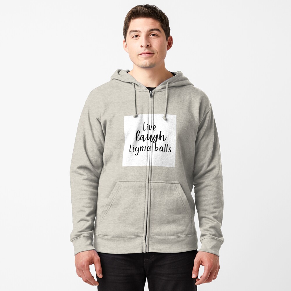  Ligma Balls Joke Grim Reaper Ironic Zip Hoodie : Clothing,  Shoes & Jewelry