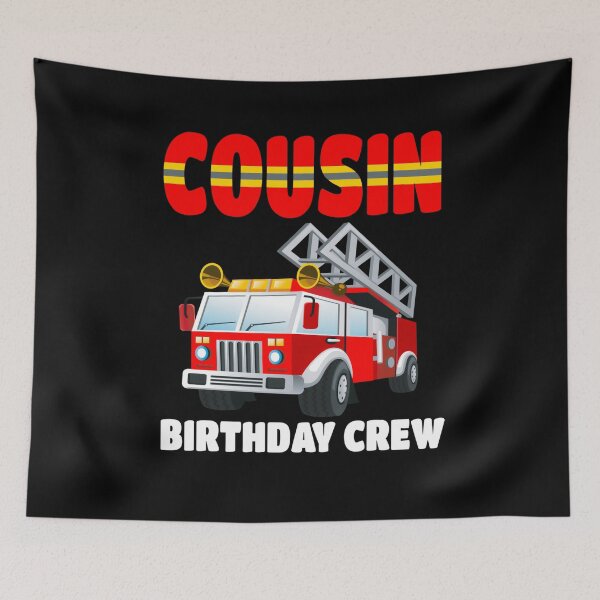 Item preview, Proud Job Cousin Birthday Crew Fire Truck Birthday Fireman designed and sold by LKTankdesign.