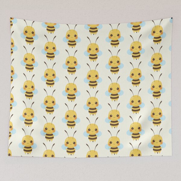 Item preview, Bumble Bee Smiling Happy Cute Honey Bees designed and sold by Simplyy  Unique.