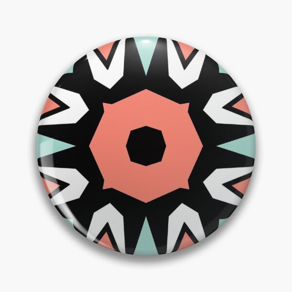 Item preview, Aqua and Coral Flower Burst Design designed and sold by SillaHoekstra.