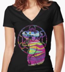 Erleuchteter Koala Shirt mit V-Ausschnitt