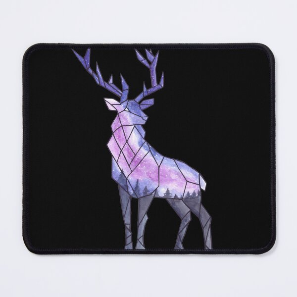 Item preview, Geometric Watercolor Galaxy Stag designed and sold by FlameClawArts.