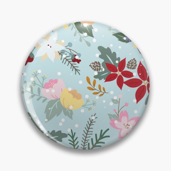 Item preview, Winter Seasonal Flowers Pattern designed and sold by YuviMK.