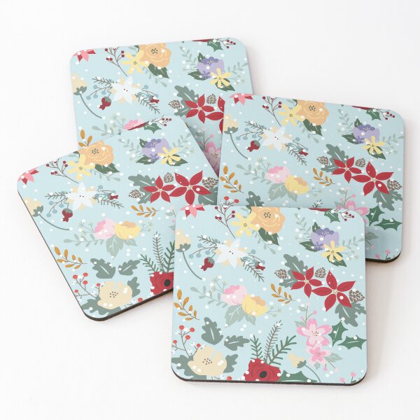 Item preview, Winter Seasonal Flowers Pattern designed and sold by YuviMK.