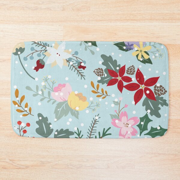 Item preview, Winter Seasonal Flowers Pattern designed and sold by YuviMK.