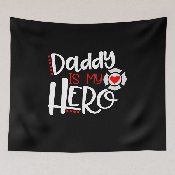 Item preview, Proud Job Daddy Is My Hero Firefighter Fireman Son Daughter Tee designed and sold by LKTankdesign.