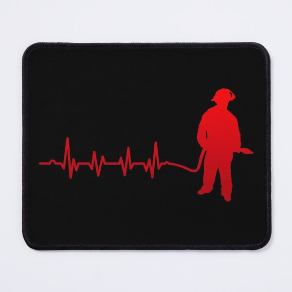 Item preview, Proud Job Ems Firefighter_s Heartbeat Hoodie Fireman Rescue designed and sold by LKTankdesign.