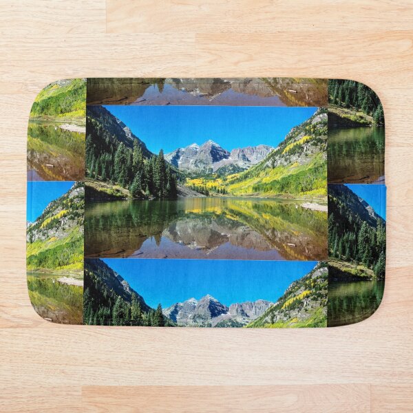 Item preview, Autumnal view of Rocky Mountain peaks called the Maroon Bells, between Pitkin County and Gunnison County, Colorado. designed and sold by AzRedB.