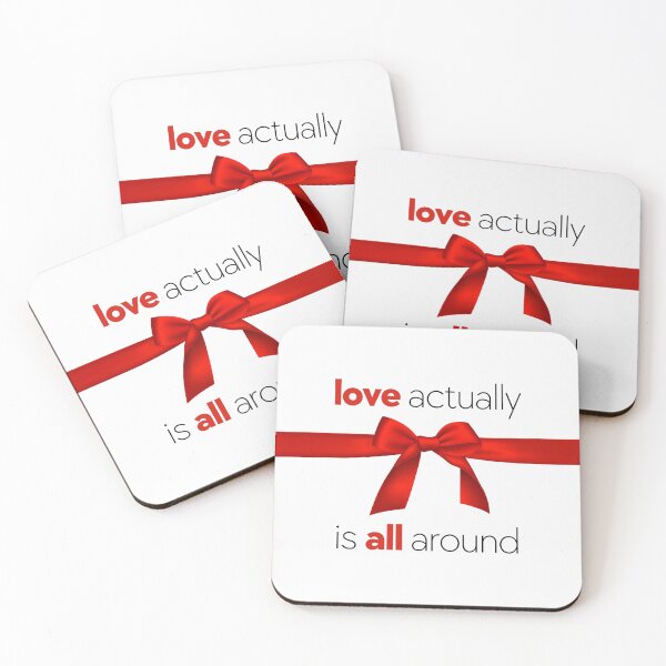 Item preview, Love Actually is All Around - Movie Quote designed and sold by DesignByLeo.