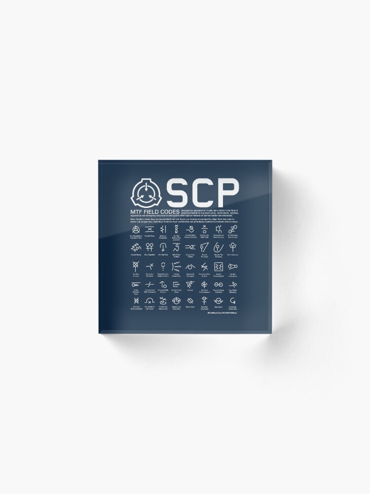 SCP MTF Field Codes by ToadKing07 Poster for Sale by