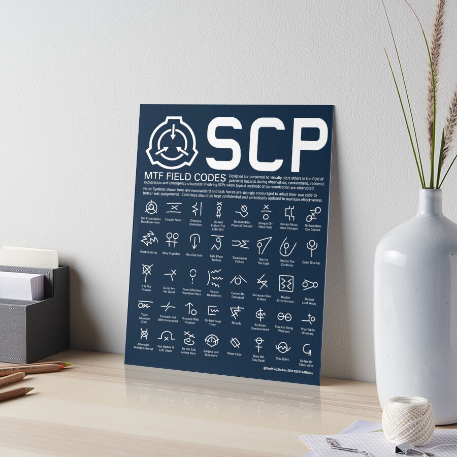 SCP MTF Field Codes by ToadKing07 Art Board Print for Sale by  ToadKingStudios