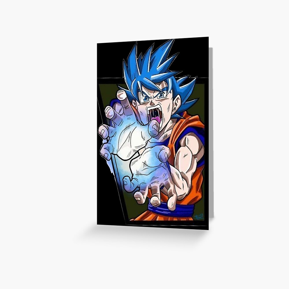 Dragonball : Goku super saiyan blue Greeting Card for Sale by  Snatchedesigns