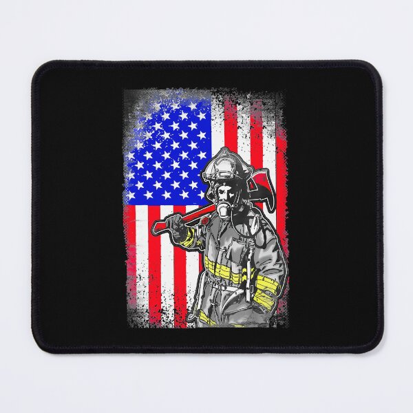 Item preview, Proud Job Firefighter American Flag Line Red Firefighting Fireman designed and sold by LKTankdesign.