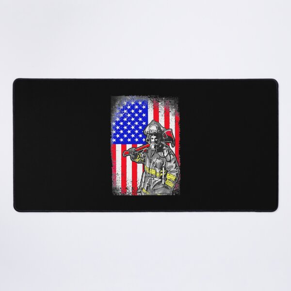 Item preview, Proud Job Firefighter American Flag Line Red Firefighting Fireman designed and sold by LKTankdesign.