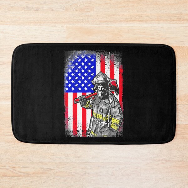 Item preview, Proud Job Firefighter American Flag Line Red Firefighting Fireman designed and sold by LKTankdesign.