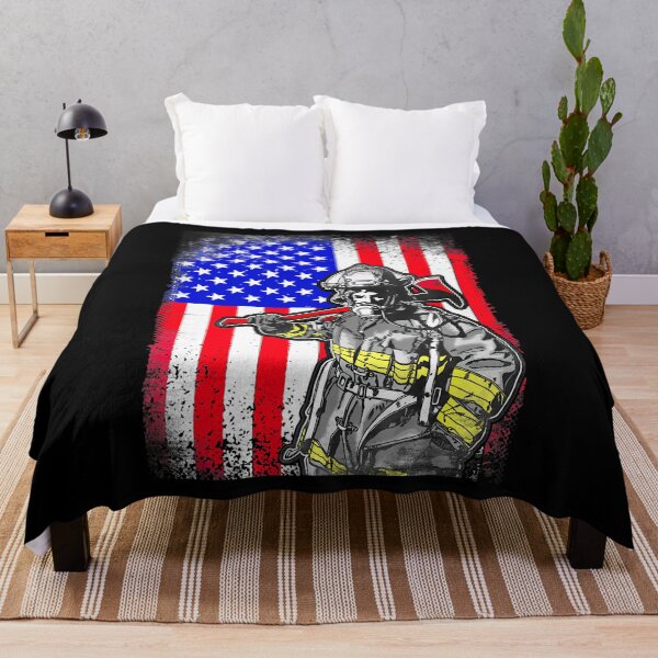 Item preview, Proud Job Firefighter American Flag Line Red Firefighting Fireman designed and sold by LKTankdesign.