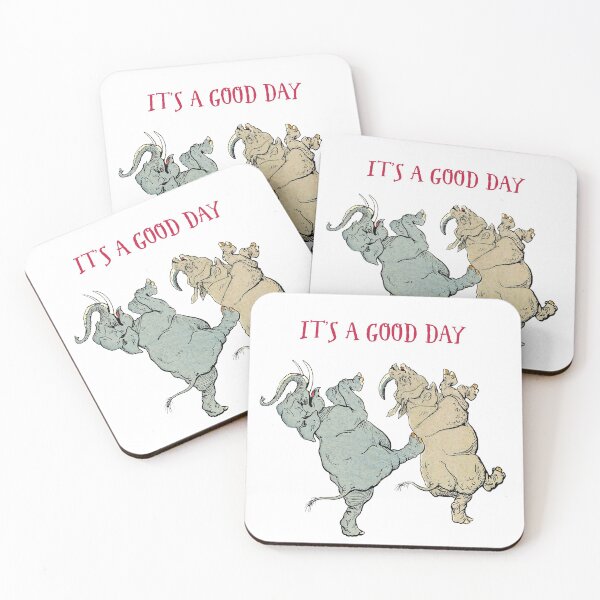 Item preview, Elephant & Rhino Dancing by A. Vimar designed and sold by ebrawne.