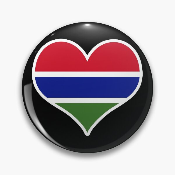 Item preview, Gambia Flag Heart designed and sold by PKHalford.