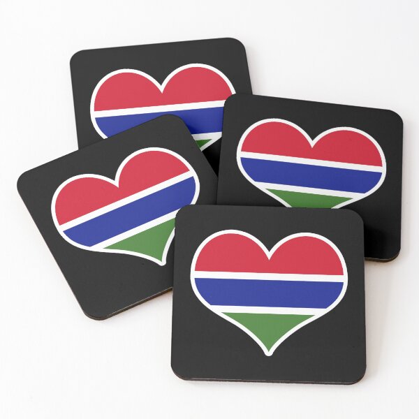 Item preview, Gambia Flag Heart designed and sold by PKHalford.