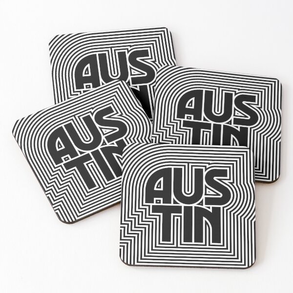 Item preview, Austin City Text Pattern USA designed and sold by VoodooCircus.